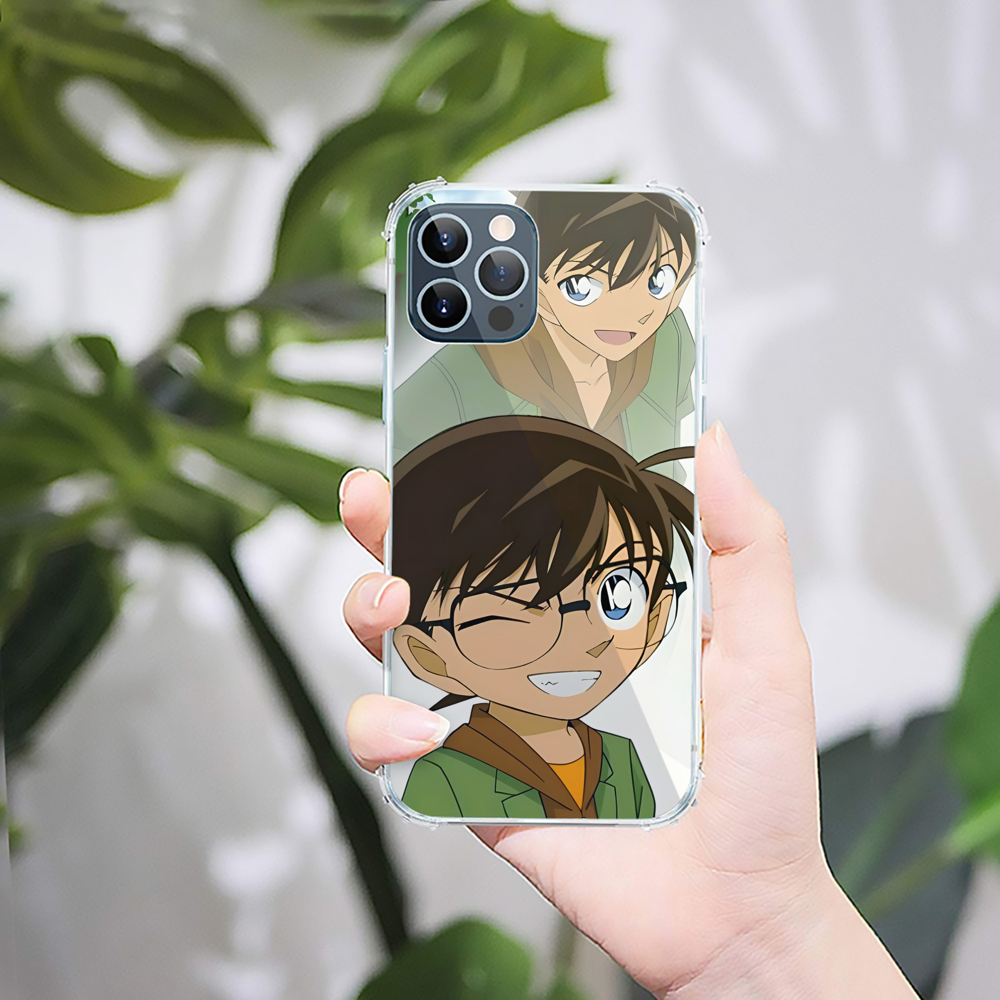 （画像用） 名探偵コナン Detective Conan 【iPhone 12シリーズ対応】透明スマホケース（クリアソフトケース）